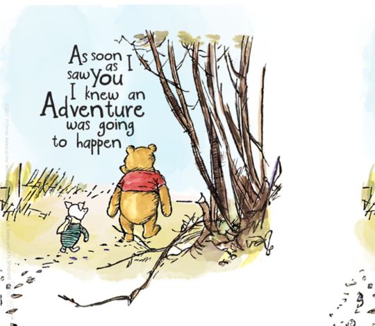 Winnie The Pooh Quotes On Adventure | Wallpaper Image Photo