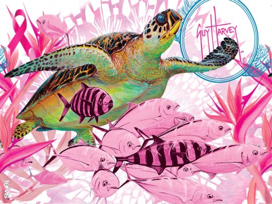 Guy Harvey® - Breast Cancer Awareness Turtles