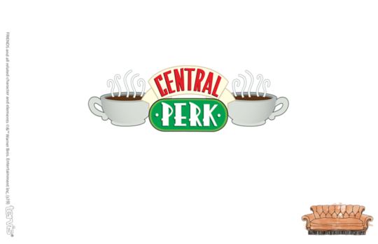 Central Perk Logo Friends Central Perk Doodle Logo Ceramic Mug Black Mike Dunne