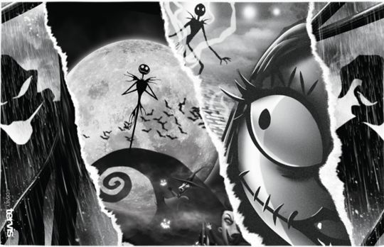 Disney - The Nightmare Before Christmas - Torn Collage