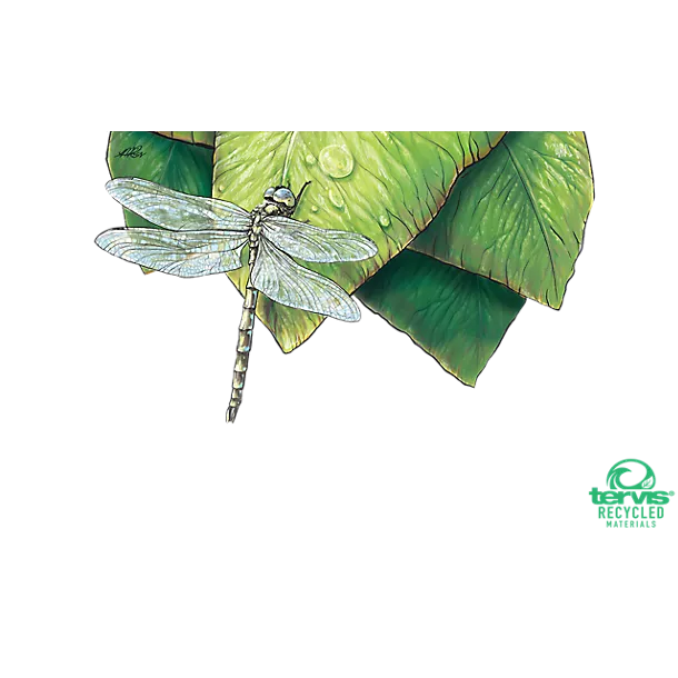 Recycled Dragonfly & Leaf
