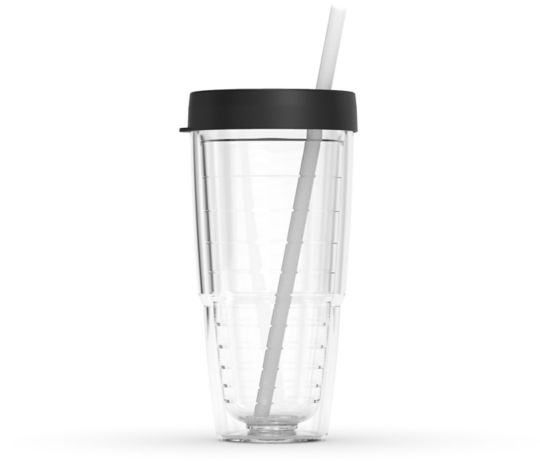 reusable tumbler with straw