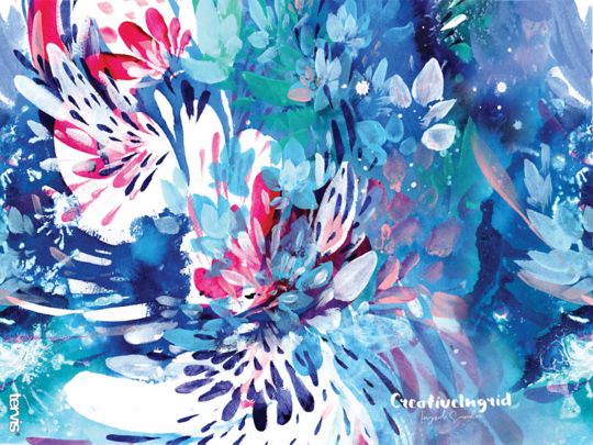CreativeIngrid - Floral Wave