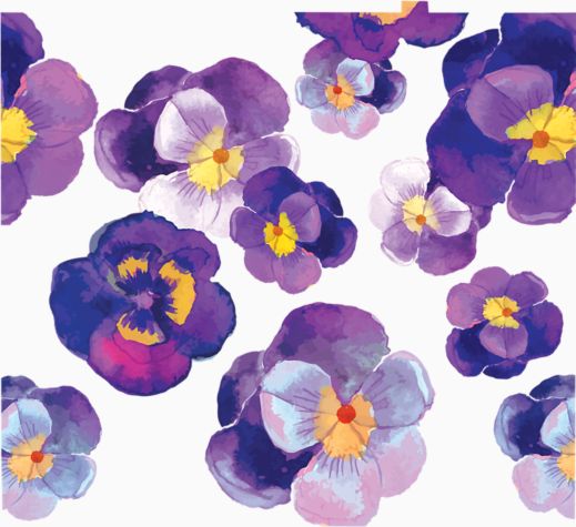 Watercolor Pansy