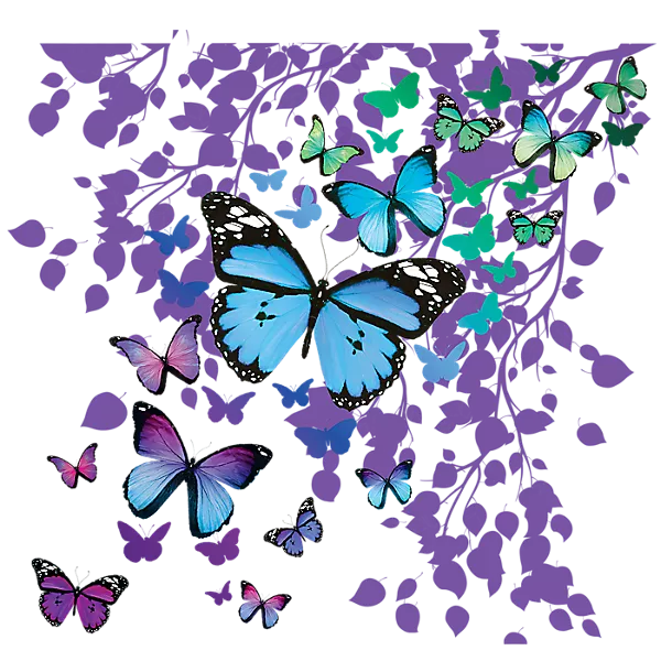 Blue Endless Butterfly