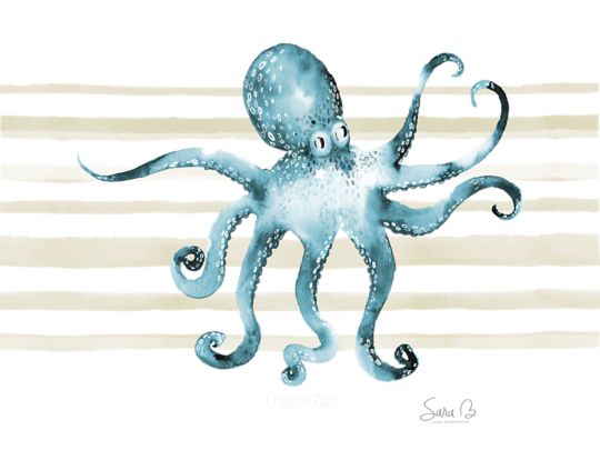 Sara Berrenson - Blue Flash Octopus