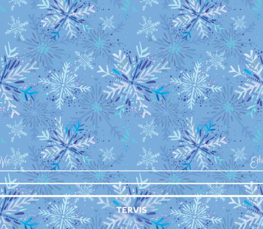 EttaVee - Icy Blue Snowflakes