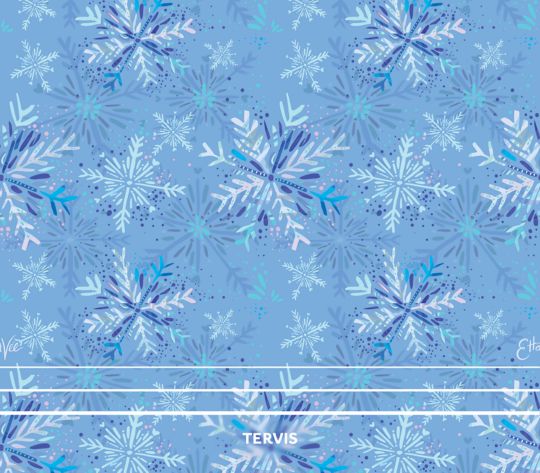 EttaVee - Icy Blue Snowflakes