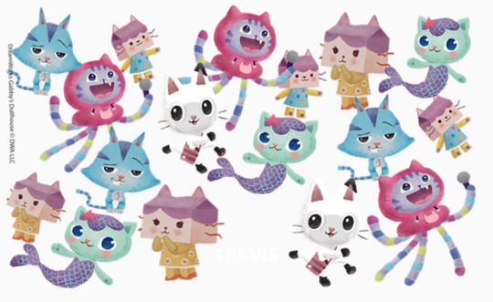 Gabby's Dollhouse - Cat Pattern
