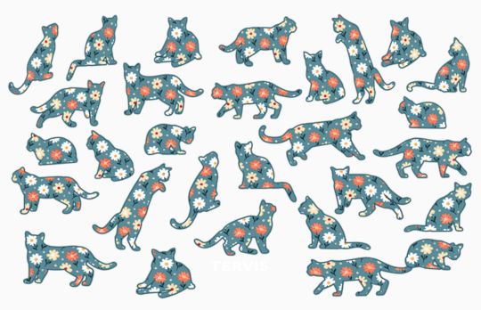 Floral Cat