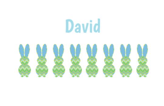 Easter - Green & Blue Bunnies