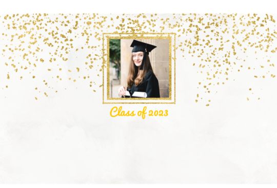 Gold Glitter - 1 Photo Custom Template