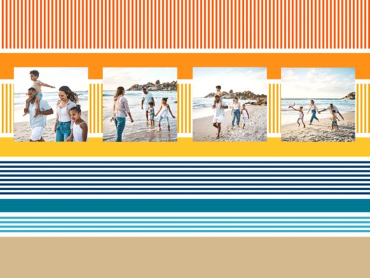 Beach Sunset Custom Template - 4 Photos