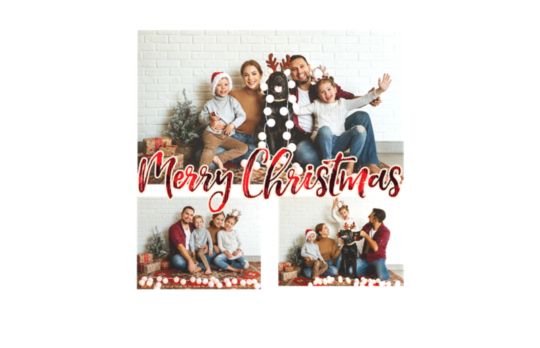 Merry Chrstmas Photo Collage