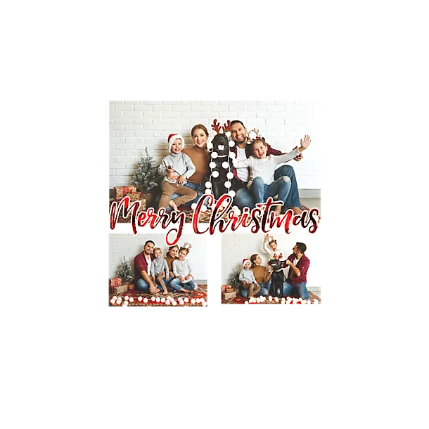 Merry Chrstmas Photo Collage