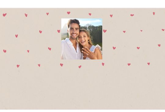 Mini Hearts - 1 Photo Custom Template