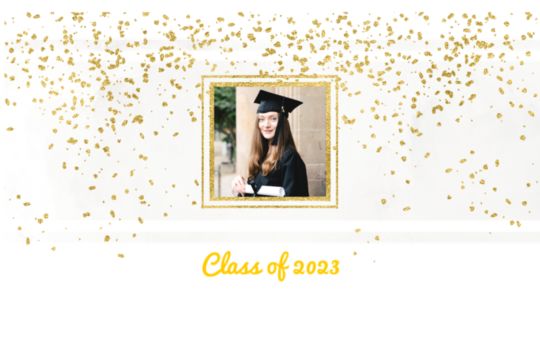 Gold Glitter - 1 Photo Custom Template