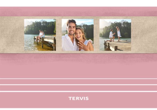 Sand on Pink - 3 Photo Custom Template