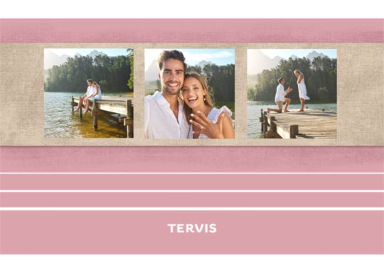 Sand on Pink - 3 Photo Custom Template