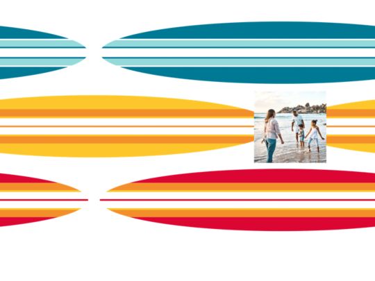 Sunset Surfboard Custom Template - 3 Photos