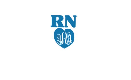 RN Heart Monogram