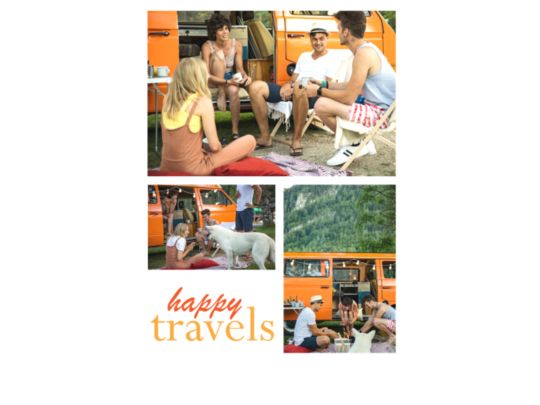 Happy Travels Photo Collage