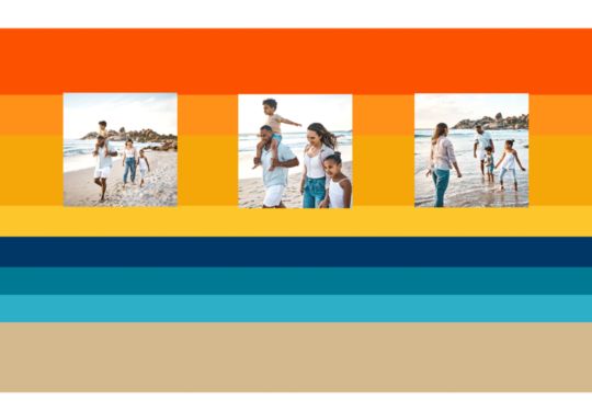 Beach Sunset Custom Template - 3 Photos