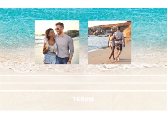 Beach - 2 Photo Custom Template