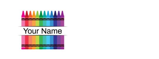 Your Name - Crayon Rainbow