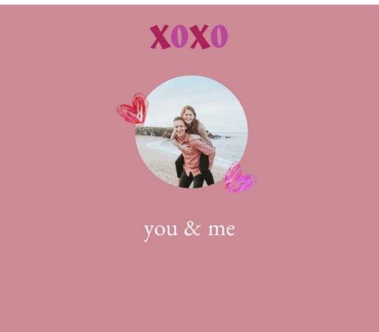 You and Me Photo XOXO