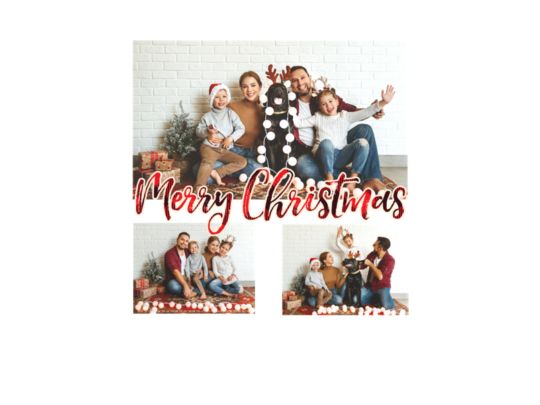 Merry Chrstmas Photo Collage