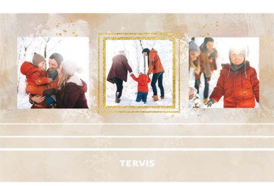 Brushstrokes - 3 Photo Custom Template