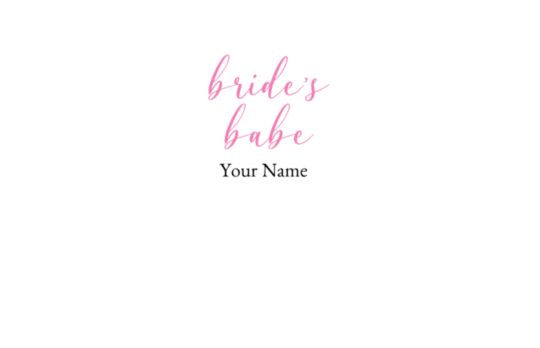 Bride's Babe Script