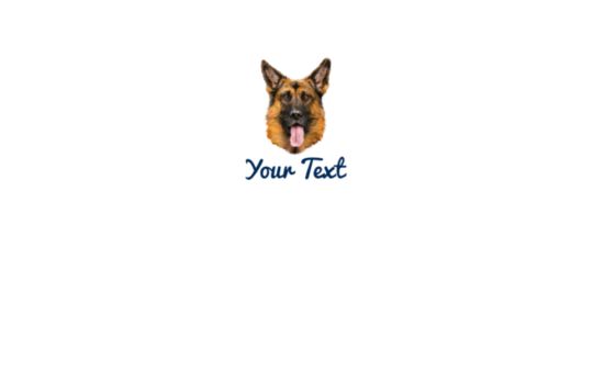 Custom German Shepherd Face