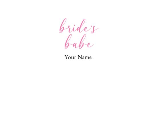 Bride's Babe Script