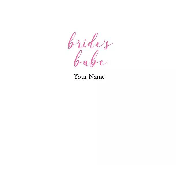 Bride's Babe Script