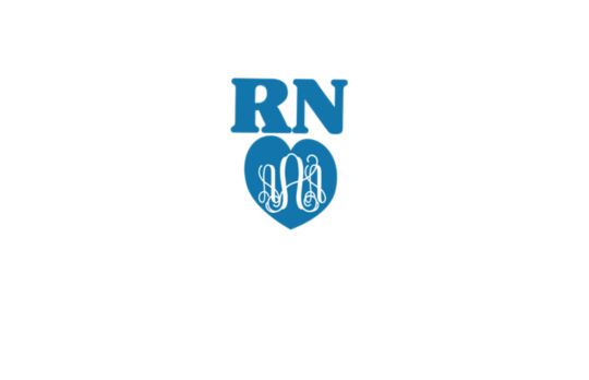 RN Heart Monogram