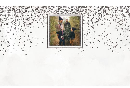 Black Glitter - 1 Photo Custom Template