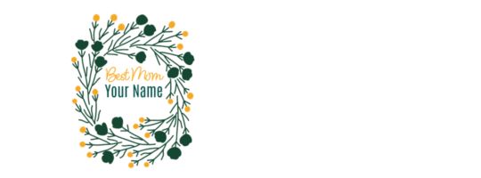 Custom Best Mom Floral Frame