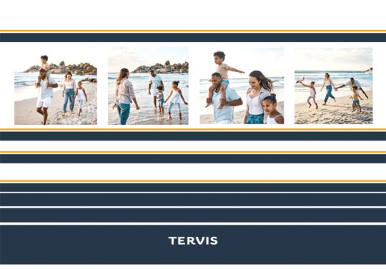 Horizon Line - 4 Photo Custom Template