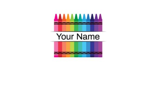 Your Name - Crayon Rainbow