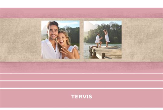 Sand on Pink - 2 Photo Custom Template