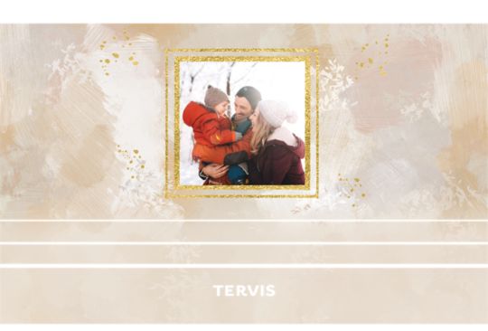 Brushstrokes - 1 Photo Custom Template