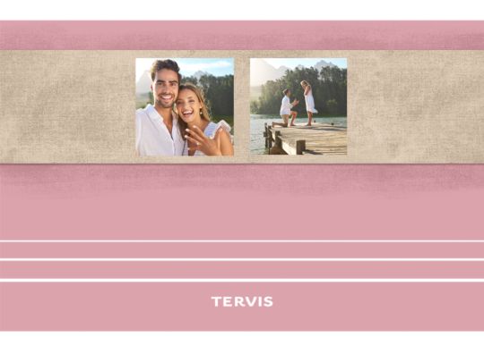 Sand on Pink - 2 Photo Custom Template