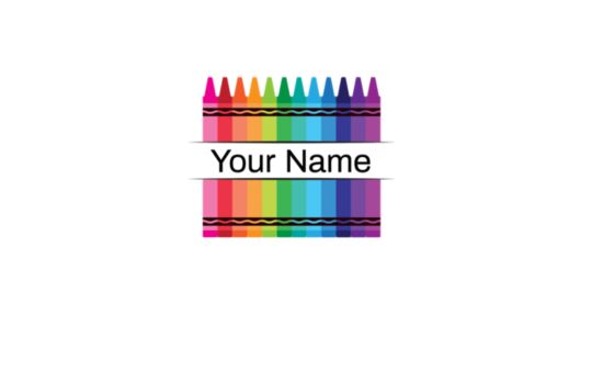 Your Name - Crayon Rainbow