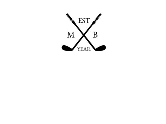 Dad Golf Monogram