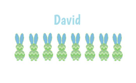 Easter - Green & Blue Bunnies