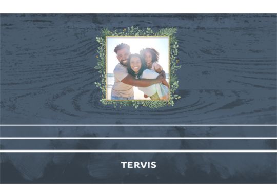 Square Wreath - 1 Photo Custom Template