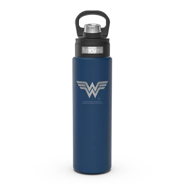 DC Comics - Wonder Woman Logo Engraved on Deepwater Blue