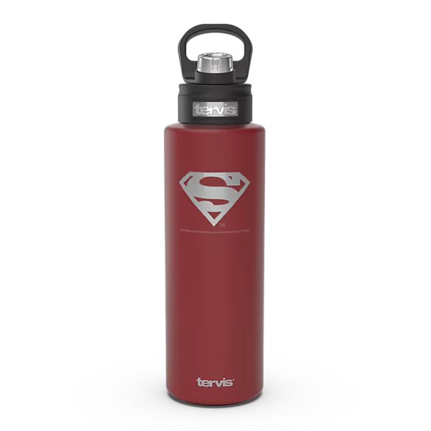 DC Comics - Superman Logo Engraved on Foxberry Red